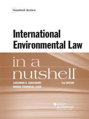 cover image of International Environmental Law in a Nutshell